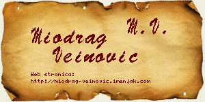 Miodrag Veinović vizit kartica